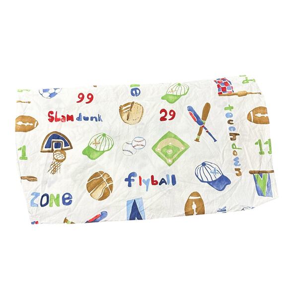 Pottery Barn Kids Sports Crib Fitted Sheet - Picture 1 of 4